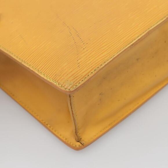 LOUIS VUITTON Epi Sac Plat Hand Bag Yellow M52079 - Picture 11 of 16